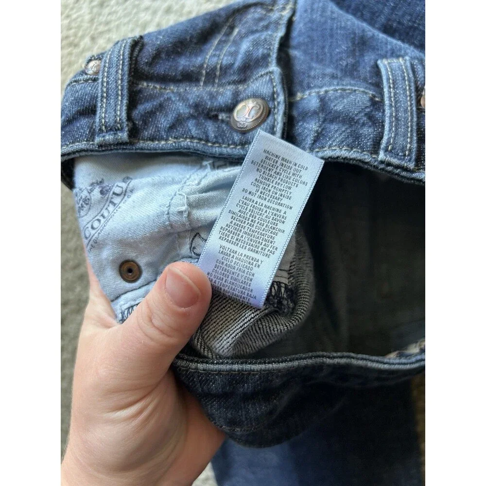 Vintage Y2K Juicy Couture Low Rise Skinny Straight Jeans 27 Waist